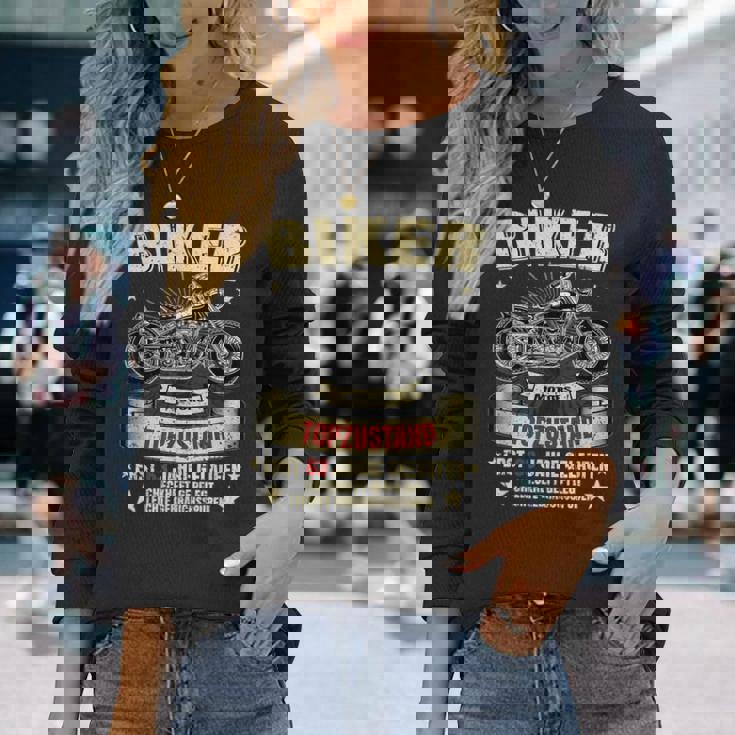メンズ 63歳の誕生日 男性 バイカー オートバイ レジェンド ギフトアイデア 長袖Tシャツ 彼女への贈り物