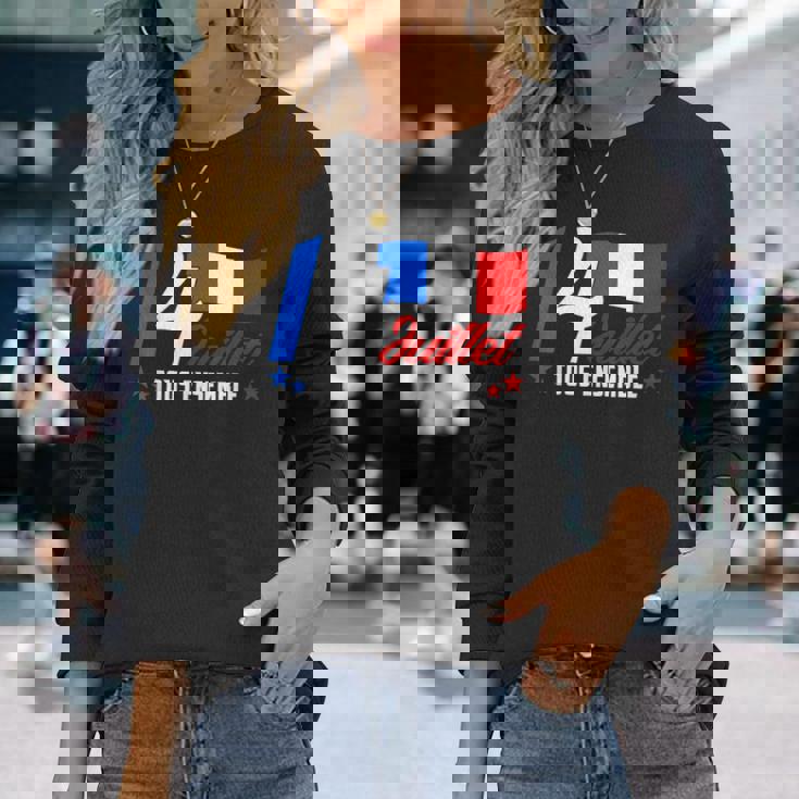 7月14日 全国共和党 フランス トリコロール 長袖Tシャツ 彼女への贈り物