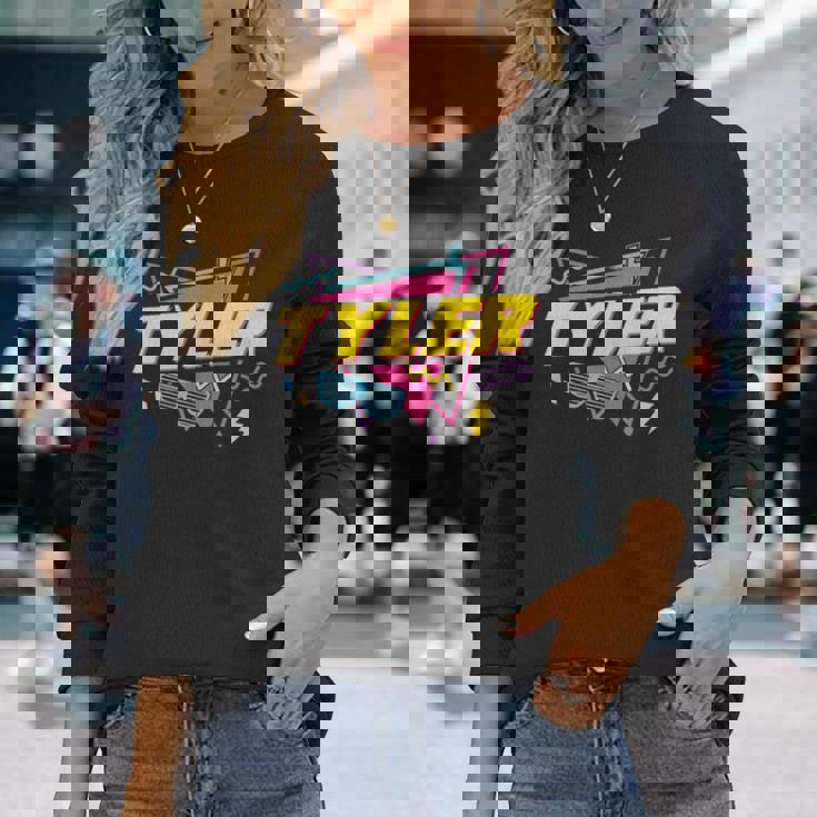 80S Tyler 80年代のタイラー 長袖Tシャツ 彼女への贈り物