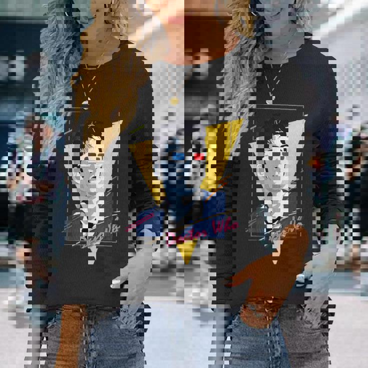 80年代テナントレトロタイムトラベラーsfファン。 長袖Tシャツ 彼女への贈り物