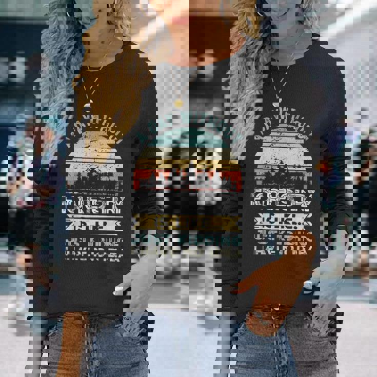 A Day Without Forestry 面白い林業ギフト 長袖Tシャツ 彼女への贈り物