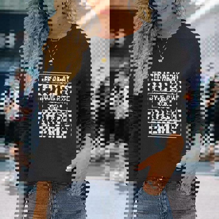 Acosta 姓 ファミリーネーム パーソナライズ Acosta 長袖Tシャツ 彼女への贈り物