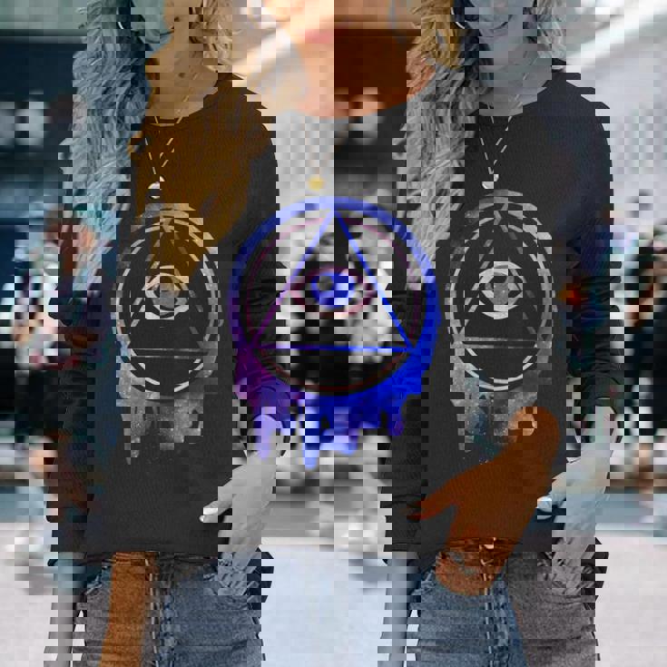 Alleeing Eye Illuminatitars ギフト 長袖Tシャツ 彼女への贈り物