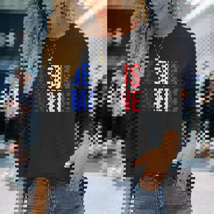 I Am Marine 長袖Tシャツ 彼女への贈り物