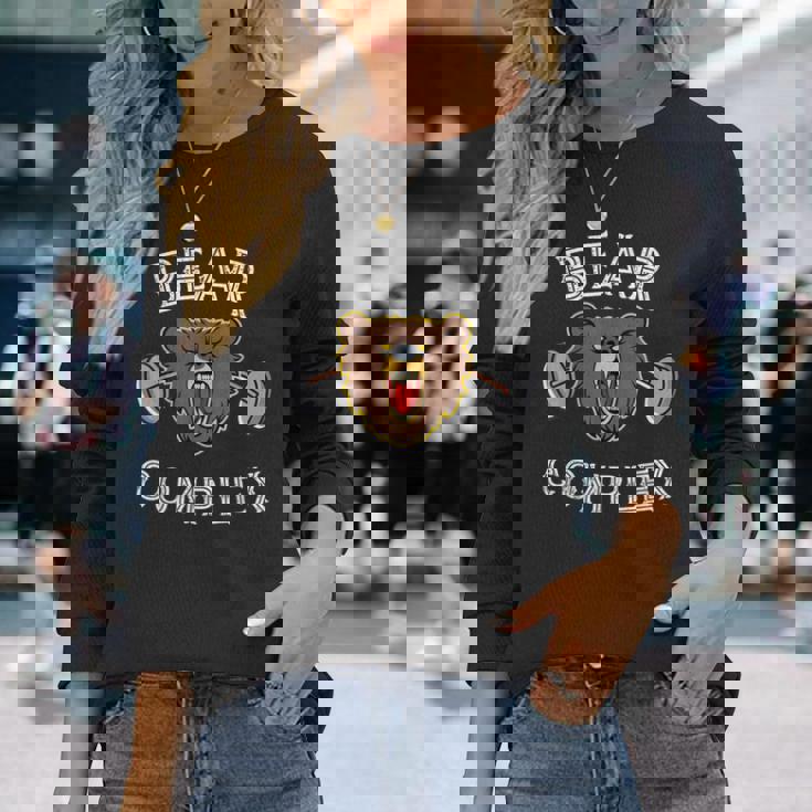 Bear Complex Wod Barbell ワークアウト 長袖Tシャツ 彼女への贈り物