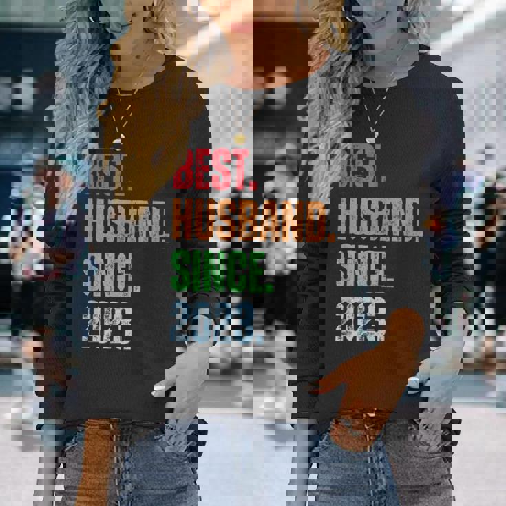 Best Husbandince 2023 2Nd Anniversary Husband 長袖Tシャツ 彼女への贈り物