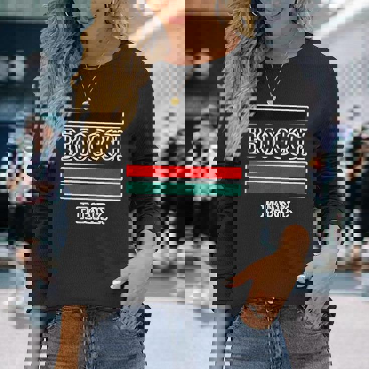 Bocci ぼっち ロゴ Itaiy 痛い イタリア国旗風【変なtシャツ屋さん】陰キャ オタク ブランド パロディ 面白 長袖Tシャツ 彼女への贈り物