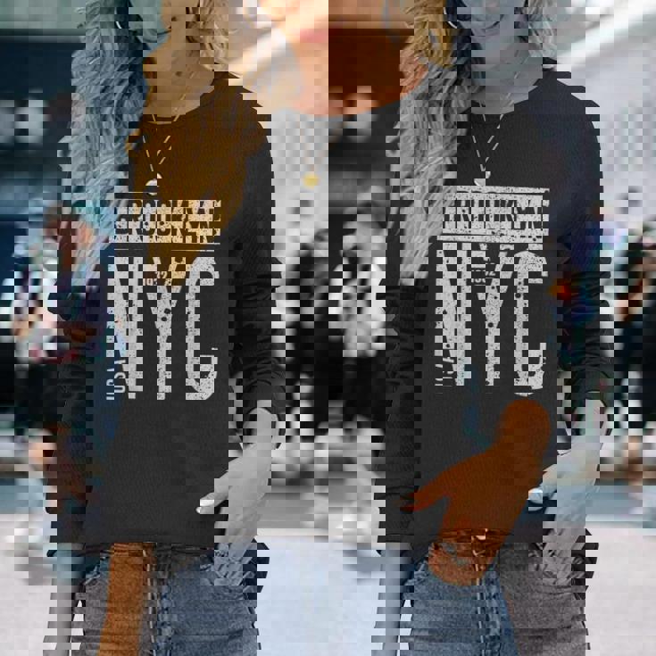 Brooklyn Est 1932 New York Usa Urban 長袖Tシャツ 彼女への贈り物