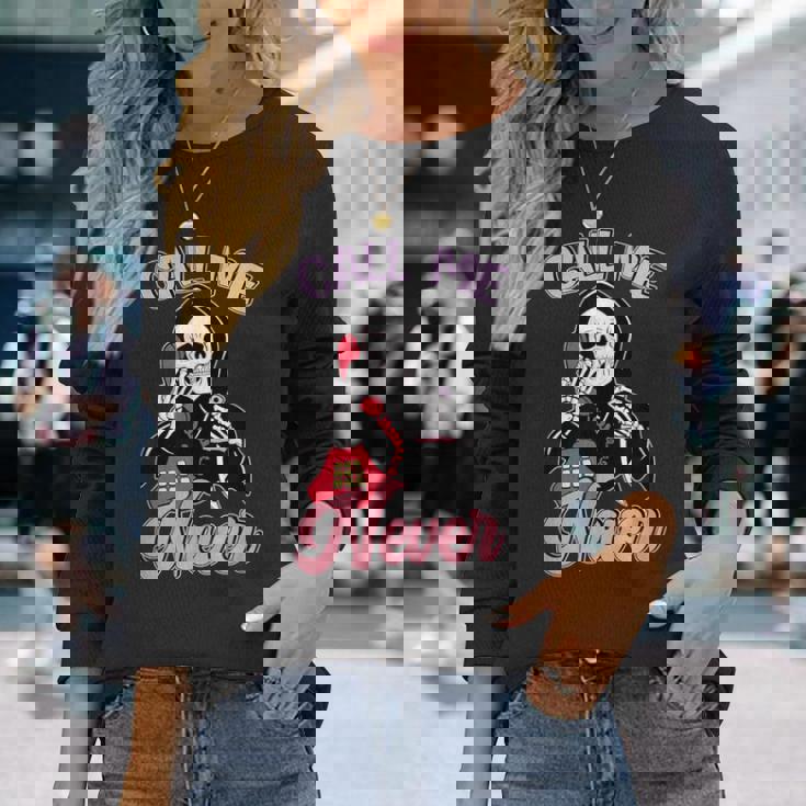 Calle Me Never アンチバレンタインデー 長袖Tシャツ 彼女への贈り物