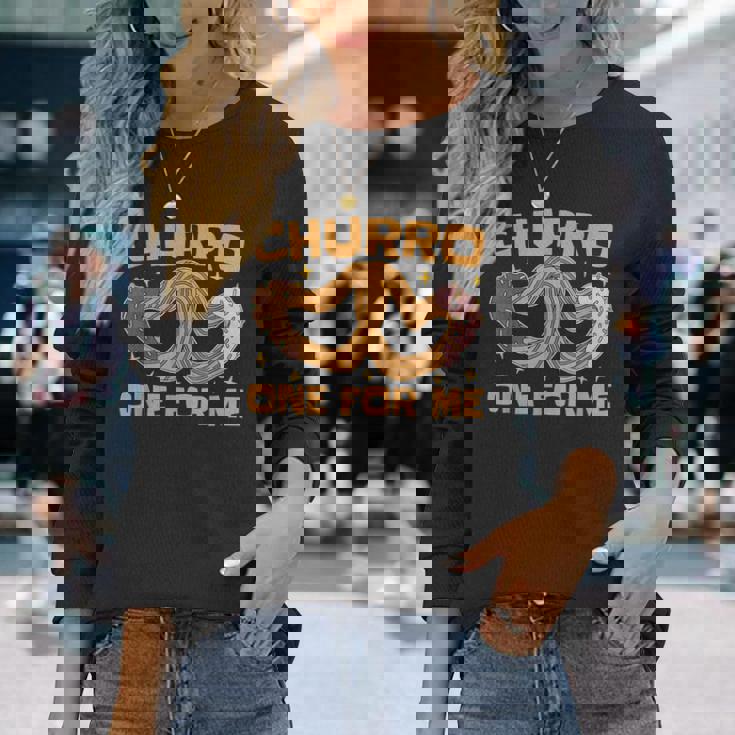 Churro One For Me メキシコ料理 揚げ生地が大好き チュロス 長袖Tシャツ 彼女への贈り物