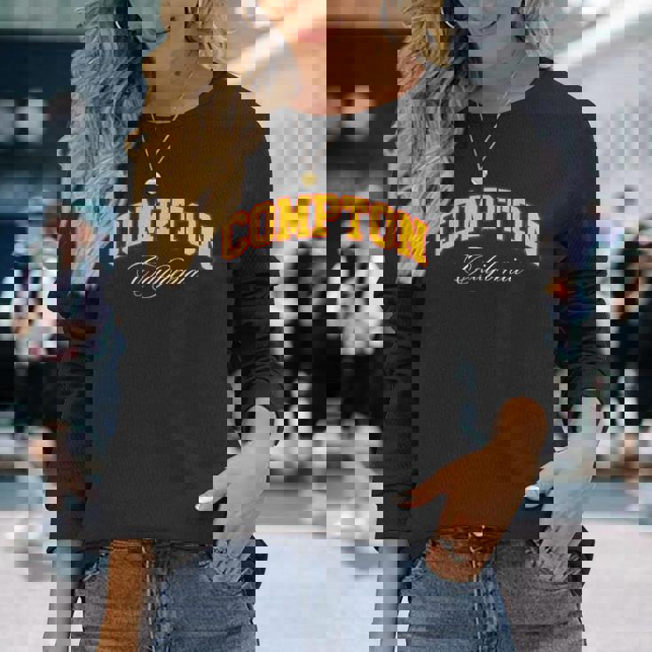 Compton Compton Pride California 310 Compton City Ca 長袖Tシャツ 彼女への贈り物