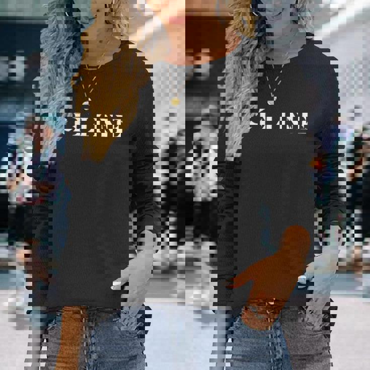 Céline Hello My Name Is お名前バッジ 名前 長袖Tシャツ 彼女への贈り物