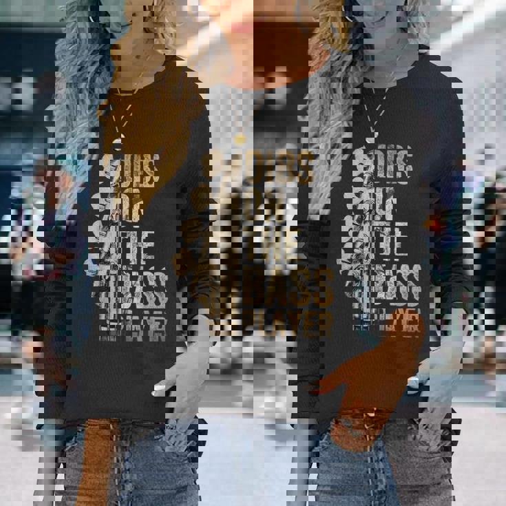 Dibs On The Bass Player ギターミュージシャン 長袖Tシャツ 彼女への贈り物