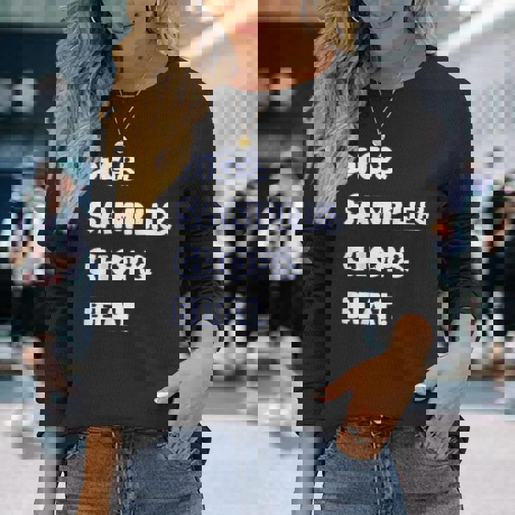 Dig&Sample&Chop&Beat シャツ Mpc ドラムサンプラー 音楽愛好家 長袖Tシャツ 彼女への贈り物