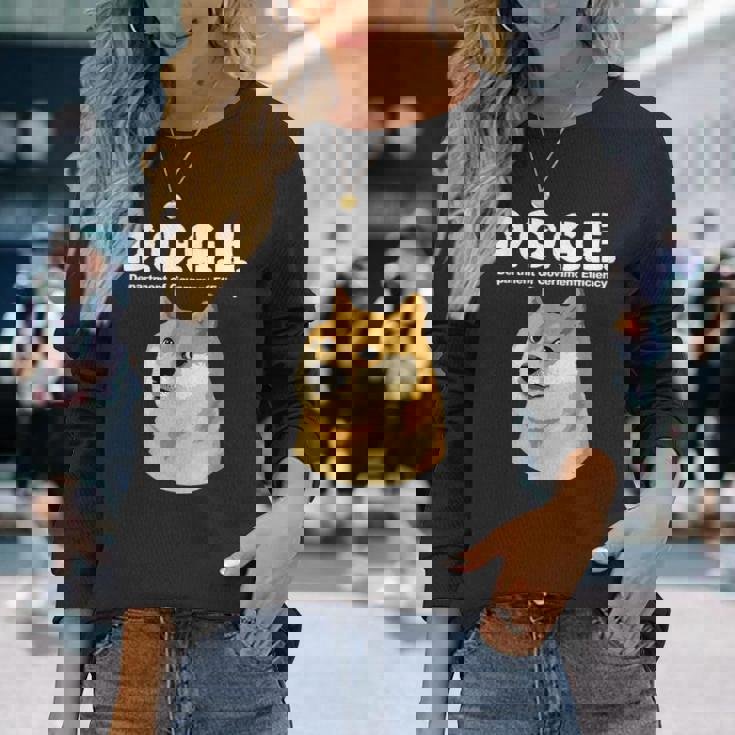 Doge政府効率省 長袖Tシャツ 彼女への贈り物