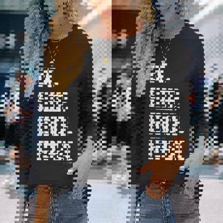 Eatleep ジム ワークアウト トレーニング ベンチプレス ウエイトリフティング 長袖Tシャツ 彼女への贈り物