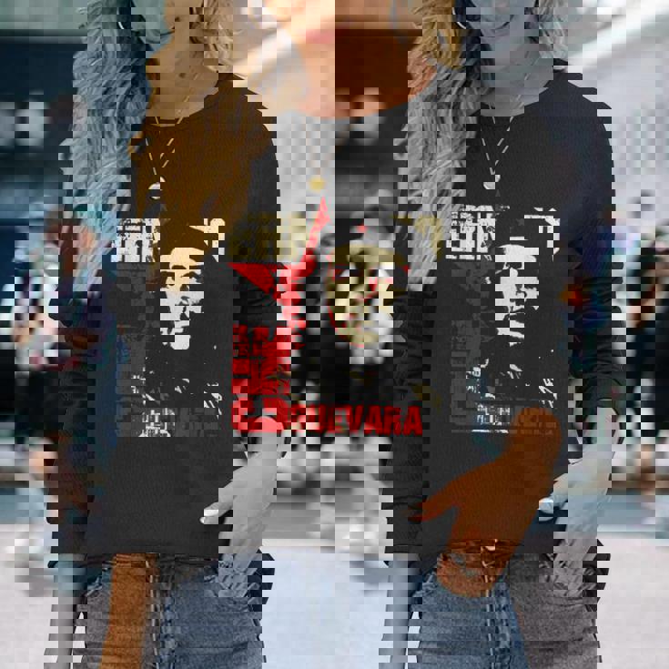 Ernesto Che Guevara シャツ キューバエルチェキューバ革命チェ 長袖Tシャツ 彼女への贈り物
