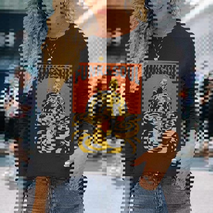 Funk &Oul Music Oldchool Records フィットtシャツ 長袖Tシャツ 彼女への贈り物