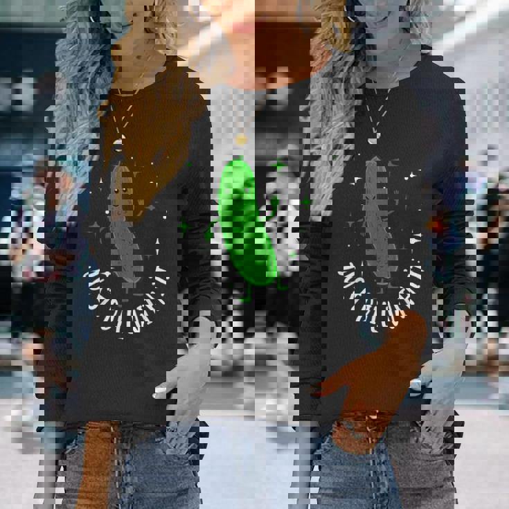 Bun Pickle-Just Dill With It 長袖Tシャツ 彼女への贈り物