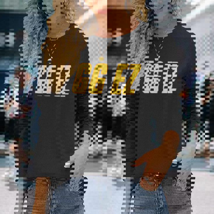 Gg Ez Ggez Good Game Easy Over Ow Fps おもしろゲーミングウォッチ Ow2 長袖Tシャツ 彼女への贈り物