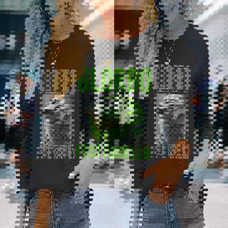 Glorbo Fruttodrillo Ai モンスター イタリアン ブレイン ロート キッズ 男の子 長袖Tシャツ 彼女への贈り物