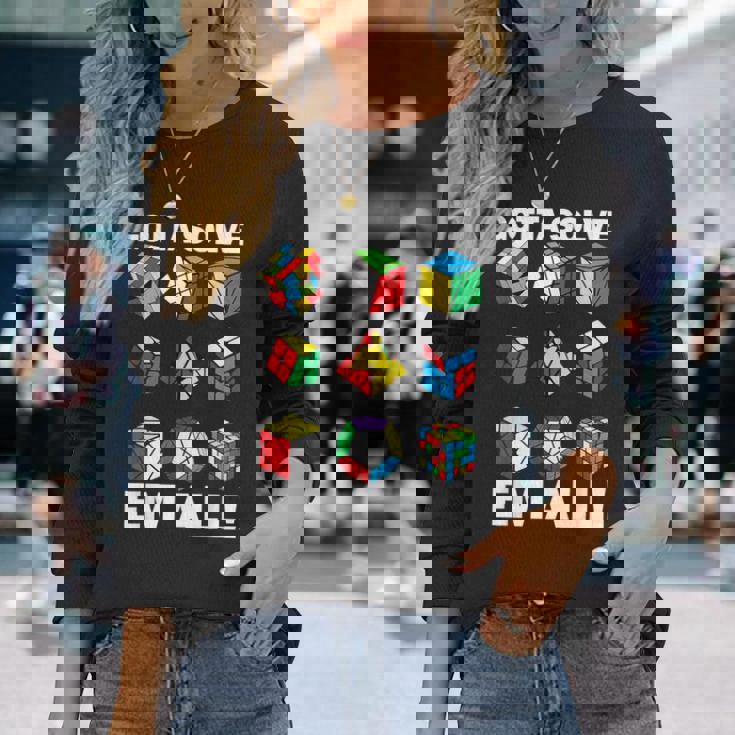 Gottaolve Em Allpeed Cuber パズルキューブ スピードキューブ 長袖Tシャツ 彼女への贈り物