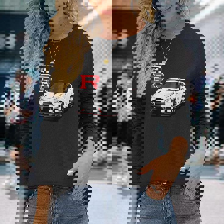 Gt R 35 Jdm ストリートレーシング ドラッグドリフト スポーツカー 長袖Tシャツ 彼女への贈り物