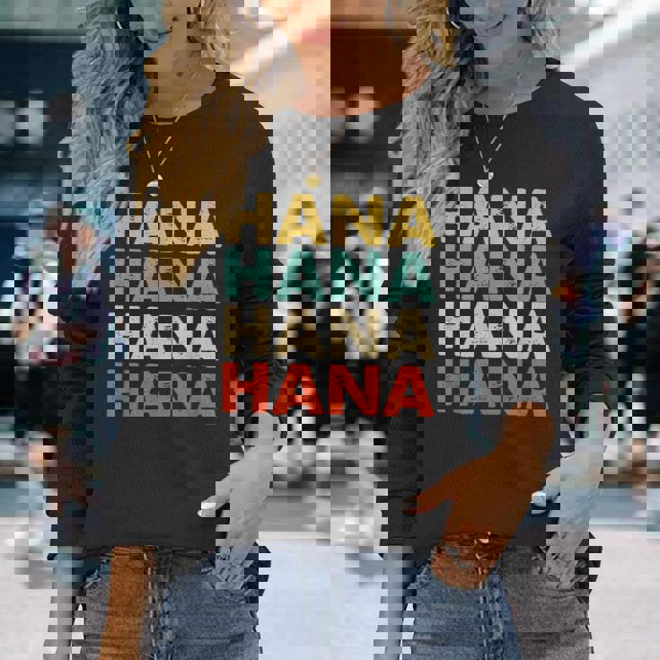 Hana 花 長袖Tシャツ 彼女への贈り物