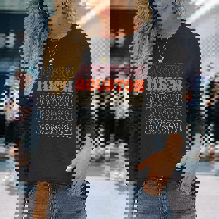 Houston ヒューストン 長袖Tシャツ 彼女への贈り物