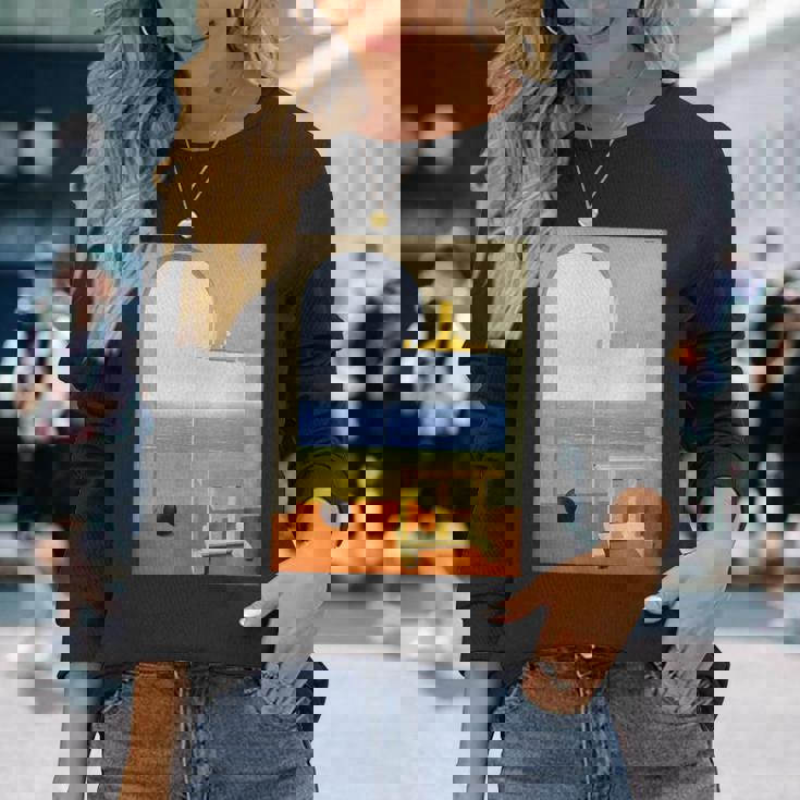 Human Condition Ii ルネ・マグリット作 シュルレアリスム 長袖Tシャツ 彼女への贈り物