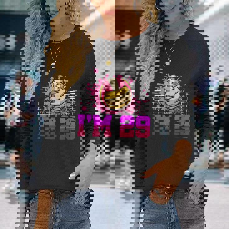 I'm 29Ports バレーボール選手 大人用 29歳の誕生日 長袖Tシャツ 彼女への贈り物