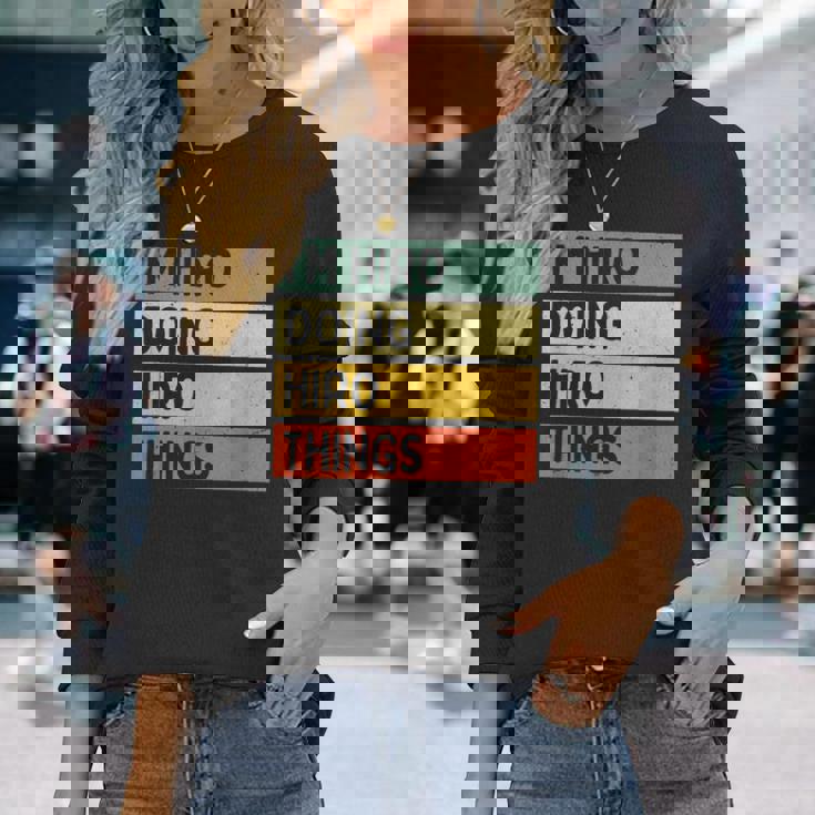 I'm Hiro Doing Hiro Things 面白い名言 長袖Tシャツ 彼女への贈り物