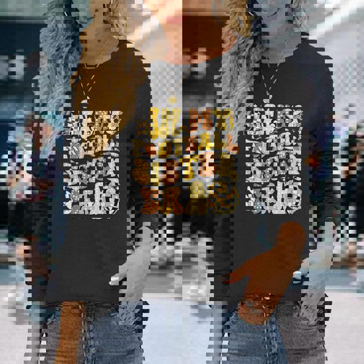 In My Footballister Era アメリカンフットボールヘルメットゲームデー 長袖Tシャツ 彼女への贈り物