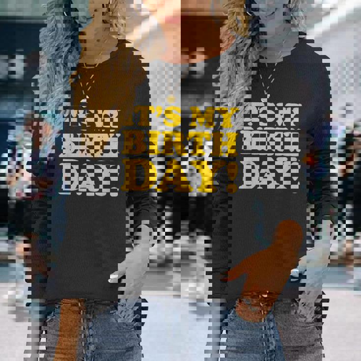 It's My Birthday 長袖Tシャツ 彼女への贈り物