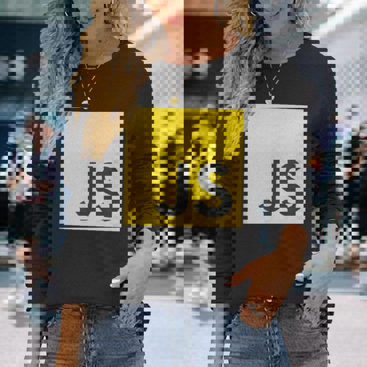 Javascript Js React AngularjsueJs NodeJs プログラマーオタク 長袖Tシャツ 彼女への贈り物