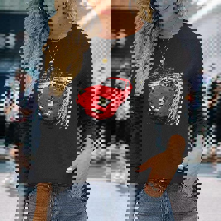 Jdm カー ストリート ドリフト レース 86S Na ロードスター アニメスタイル 長袖Tシャツ 彼女への贈り物