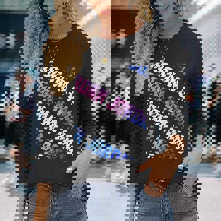 Jordan迷彩柄水彩カモフラージュ 長袖Tシャツ 彼女への贈り物