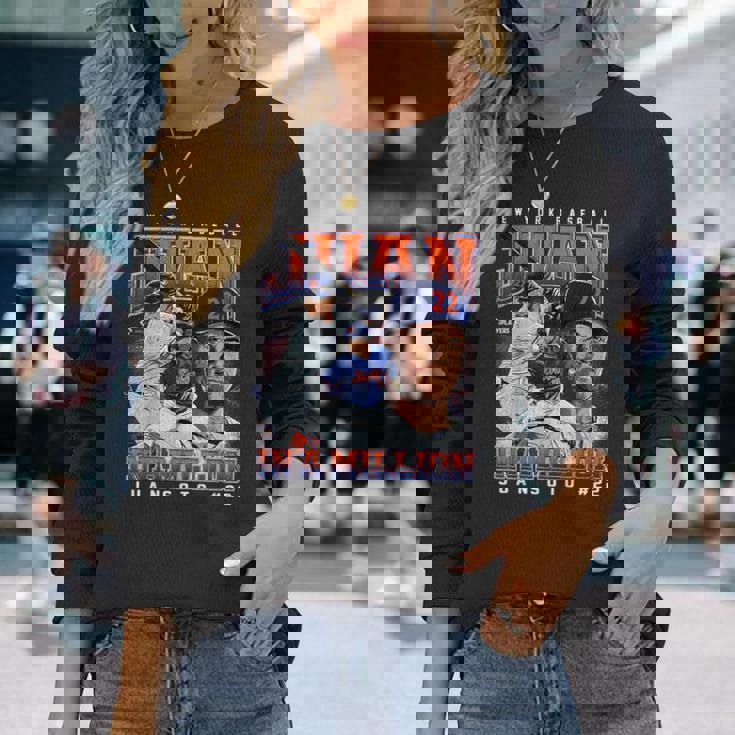 Juan In A Million Juanoto New York Baseball Mlbpa 長袖Tシャツ 彼女への贈り物
