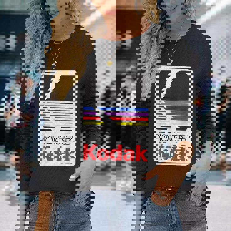 Kodak ビンテージロゴによる商品 長袖Tシャツ 彼女への贈り物