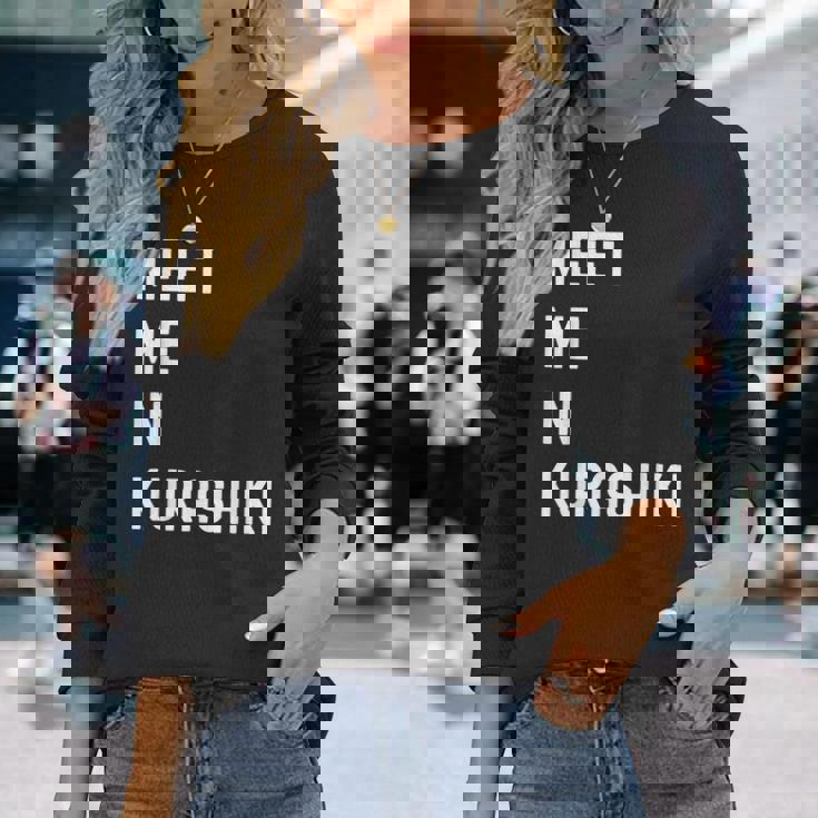 Kurashiki Chugoku で会いましょう 日本 長袖Tシャツ 彼女への贈り物