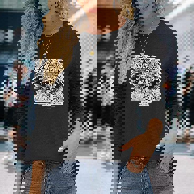 La Calavera カトリーナ ホセ・グアダルーペ・ポサダ作 長袖Tシャツ 彼女への贈り物