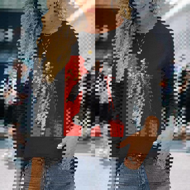 Lenin Forever ソビエト連邦 ソ連 ロシア レトロ ヴィンテージ ジャージ 長袖Tシャツ 彼女への贈り物