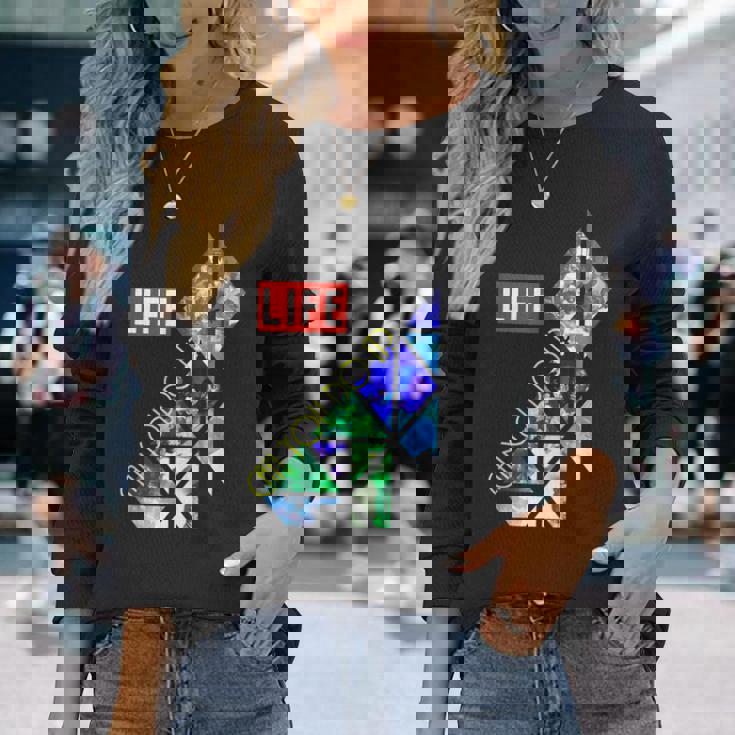 Life Picture Collection ゲーム（３） Can You Do It 長袖Tシャツ 彼女への贈り物