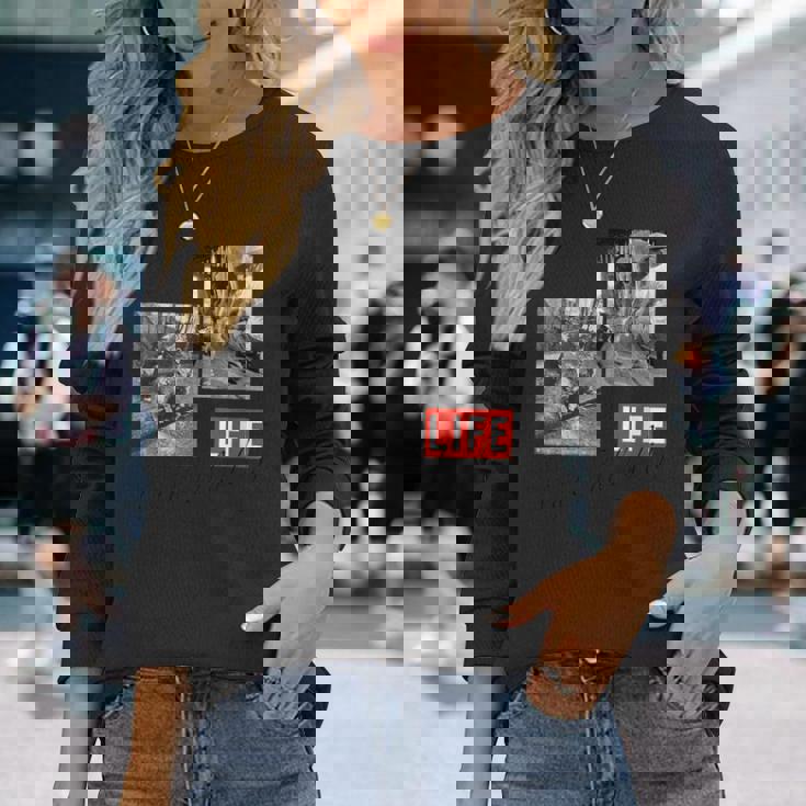 Life Picture Collection 猫（2） 長袖Tシャツ 彼女への贈り物