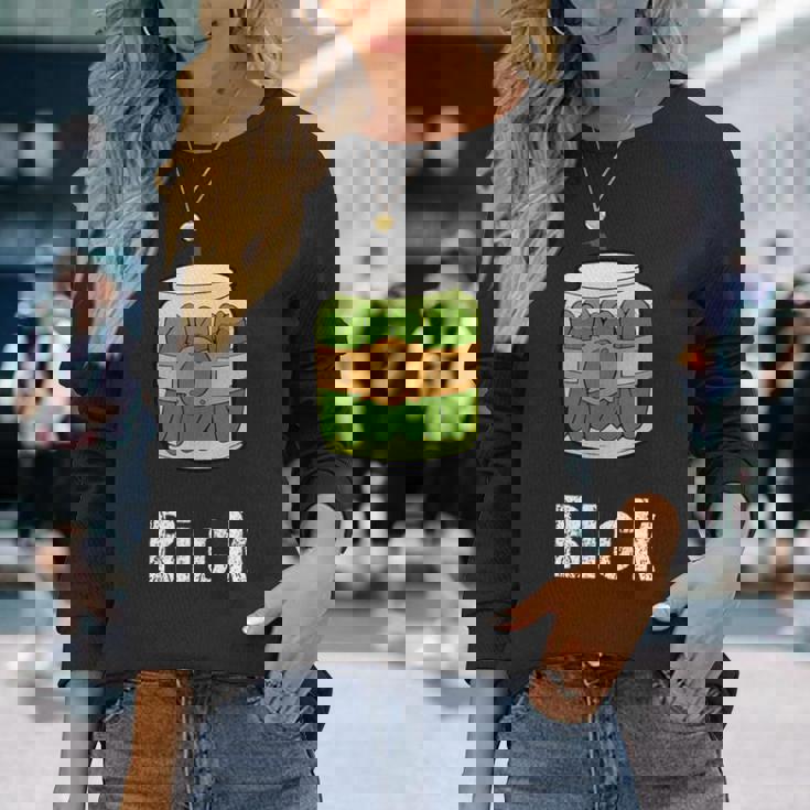 Like Pickle Rick 長袖Tシャツ 彼女への贈り物