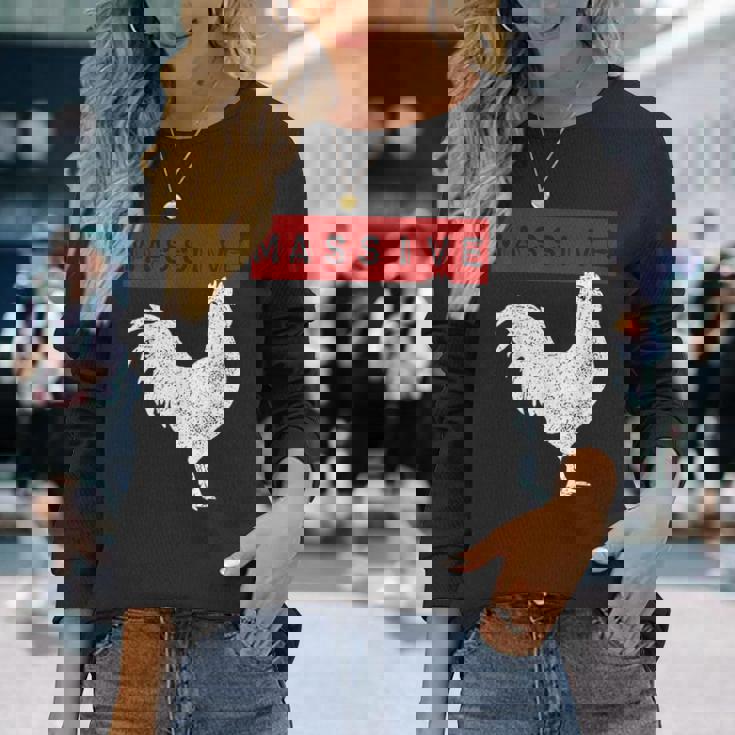 Massive Cock Big Dick Energy 長袖Tシャツ 彼女への贈り物