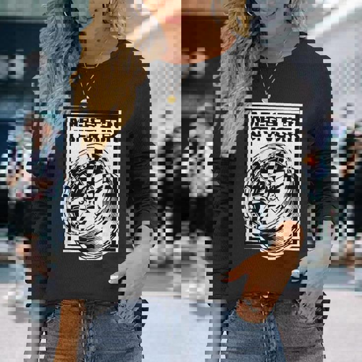 Meister Of Work 車用スタンスホイールのベストプロジェクト 長袖Tシャツ 彼女への贈り物