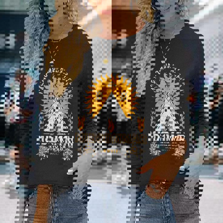 Midsommarurvival Club 怖いホラー サマーフェスティバル 長袖Tシャツ 彼女への贈り物