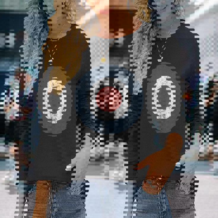 Mod Target ブルズアイ Uk Raf ラウンデルターゲット 長袖Tシャツ 彼女への贈り物