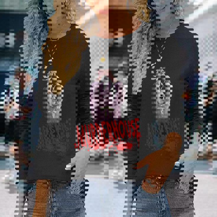 Murder House イースターバニー サバイバル ホラー ゲーム マニアック 長袖Tシャツ 彼女への贈り物